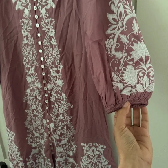 Soft Surroundings Briony Dress Dusty Rose Size XS - Picture 10 of 12